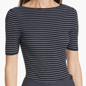 Vince Stripe Ribbed Top, Size S, Gently Used - Good Condition